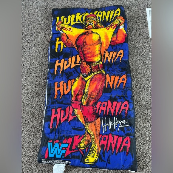 Hulkamania Wrestling Blanket - Multicolor - Picture 1 of 2